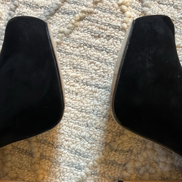 Mix No 9 Women’s black platform heels with small studs, size 6.5 - Picture 4 of 9